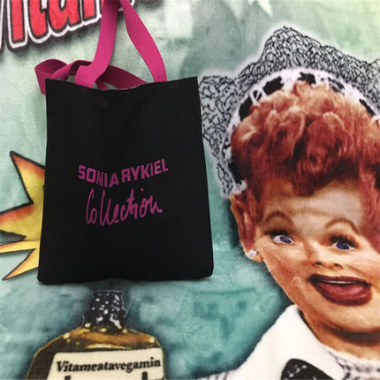 【上新价¥188】vintage  法国设计师古着SONIA RYK1EL黑色手提包