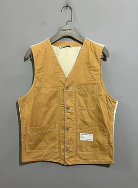 【上新价128】vintage  日本古着J0URNAL STANDARD姜黄色工装马夹