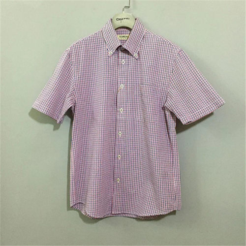 【原 价¥168】vintage  日本古着KANSA1 JEANS泡泡棉小格子衬衫