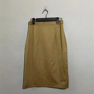 日本制古着驼色气质款 vintage 羊毛半身裙 上新价118