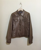 Jean早期90 S翻领牛皮衣 vintage 美国制古着Earl 原 价¥668