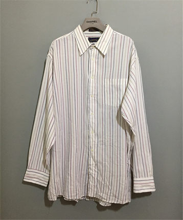 【原 价¥178】vintage  美国制古着ARROW彩色竖条纹涤棉衬衫