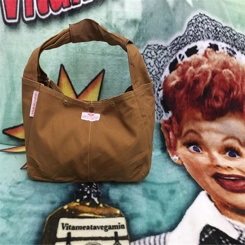 【上新价¥208】VINTAGE  日本制古着BAG'n'NOUN手提单肩帆布包袋