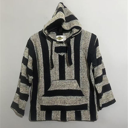 【上新价188】vintage  墨西哥制古着EARTH RAGZ编织厚款连帽卫衣