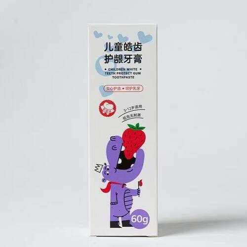 茗诗洁儿童皓齿护龈牙膏60g3—12岁适用清洁洁齿防蛀牙 儿童专用