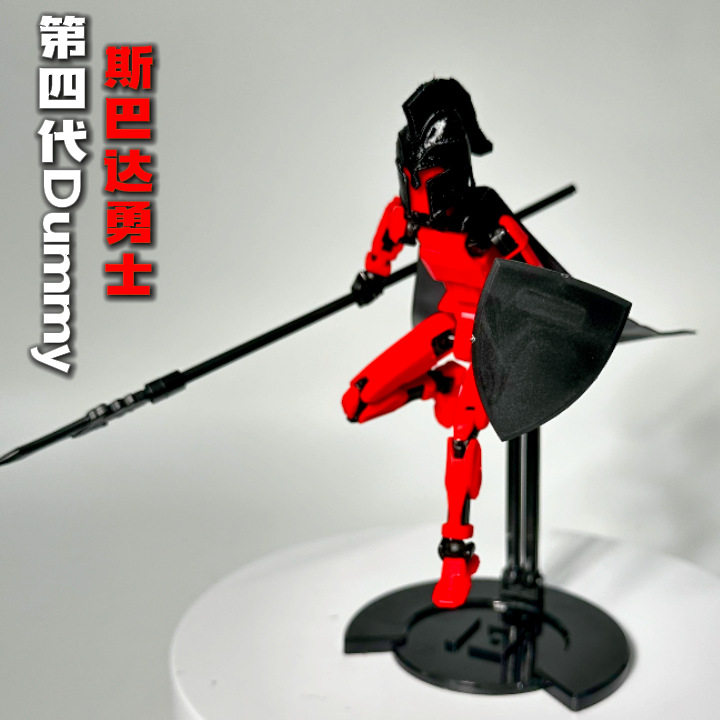 新款Dummy13斯巴达战士人偶关节可动手办拼装解压玩具创意diy摆件
