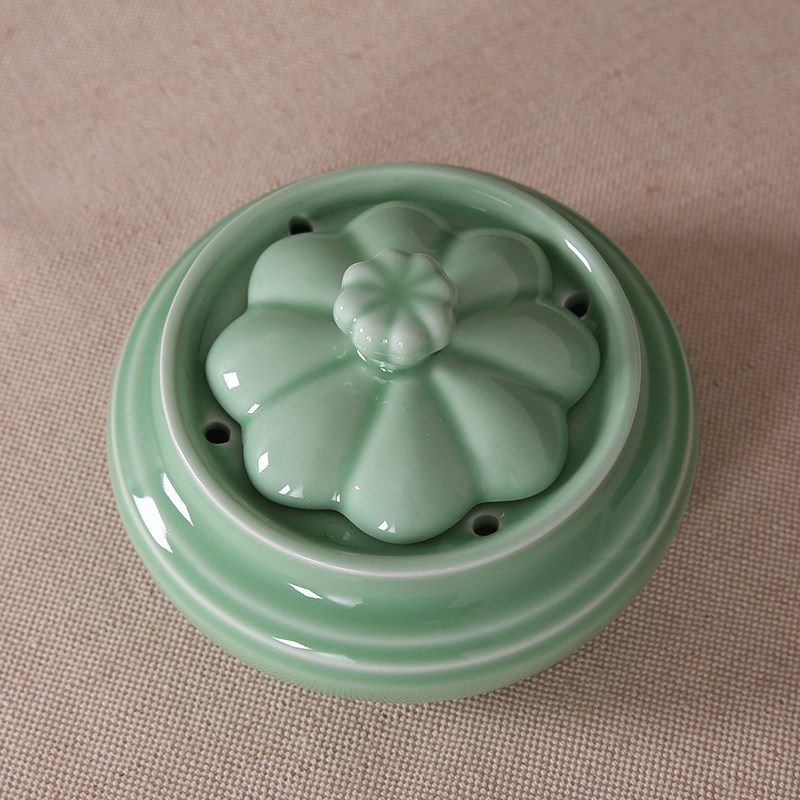 龙泉青瓷烟灰缸特大号时尚简约个性创意陶瓷客厅家用办公室摆件