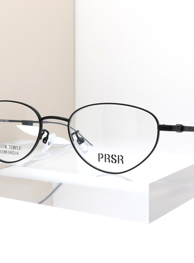 帕莎猫眼金属眼镜框女近视配度数超轻钛腿文艺纯欲眼镜架PJ75188