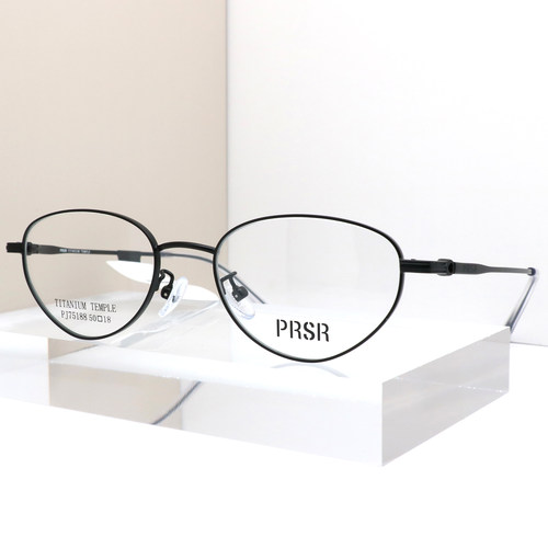 帕莎猫眼金属眼镜框女近视配度数超轻钛腿文艺纯欲眼镜架PJ75188