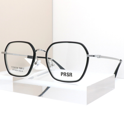 帕莎眼镜框新品钛材几何多边框显瘦眼镜架可配近视度数PT75026