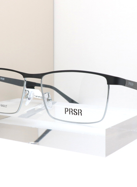 帕莎眼镜框男女近视大脸商务碳纤维腿配度数眉毛框眼镜架PJ78049