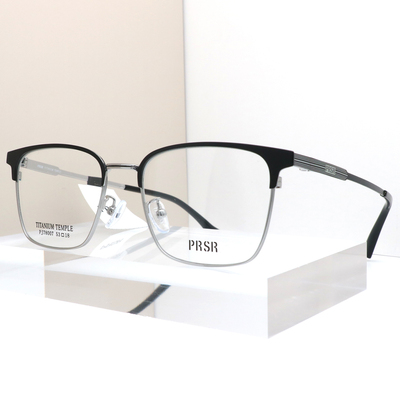 帕莎眼镜时尚商务眉线款眼镜框男可配近视度数防蓝光镜片PJ78007