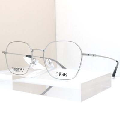 帕莎新款眼镜框男女多边形框超轻钛腿近视防蓝光眼镜架PJ75138