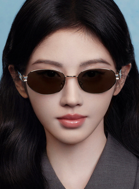 帕莎2026新品太阳镜男女金属椭圆框老钱风轻奢防紫外线墨镜PS2079