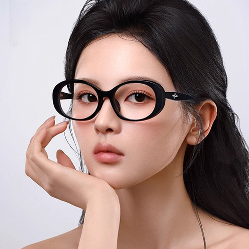 PRSR帕莎新款眼镜豆豆同款猫眼黑框镜架配近视度数显脸小PB75019