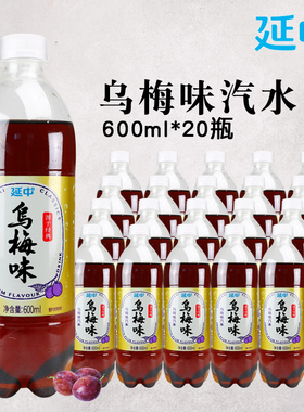 上海延中乌梅味汽水600ml*20瓶整箱多省包邮