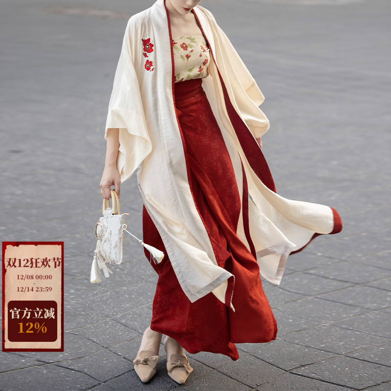 拟梦国风宋制旋裙通勤日常汉服