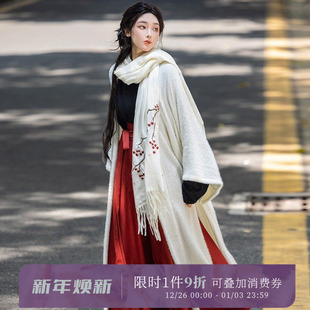 拟梦国风多色破裙一片式 穿孔4.5米摆十破裙百搭汉服显瘦春秋冬女