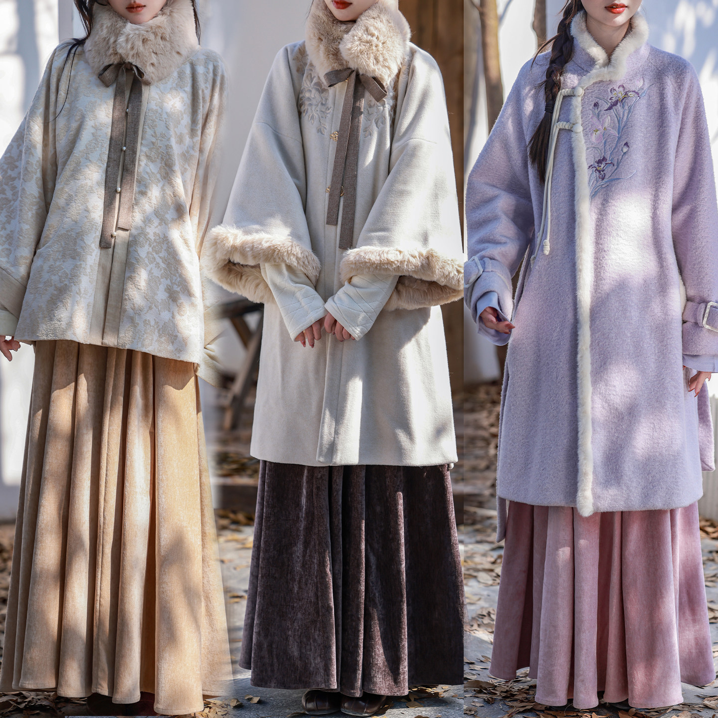 拟梦【初冬】四色百搭雪尼尔松紧腰口袋改良八破裙汉元素半裙,女装/女士精品,汉服套装,淘宝优惠券,粉丝福利购,淘宝优惠卷