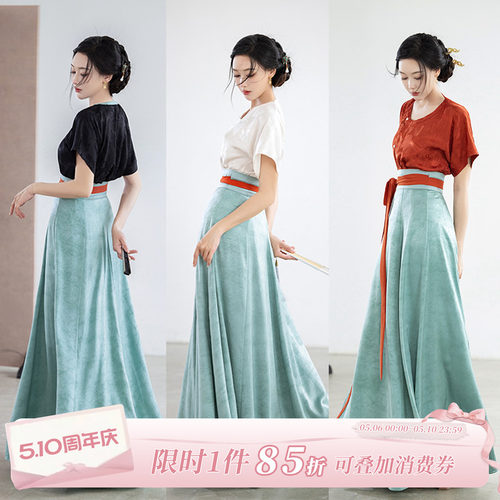 拟梦唐风汉服短袖夏款