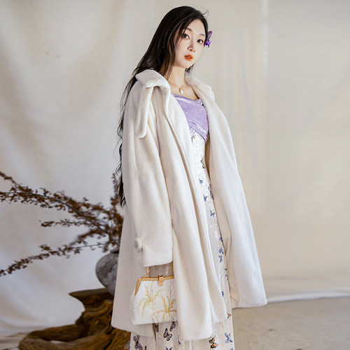 拟梦皮草新中式汉元素外套