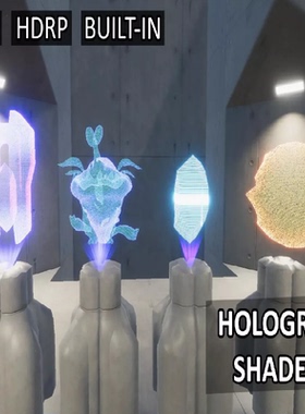 Unity3D全息着色器 Hologram Shaders 1.3
