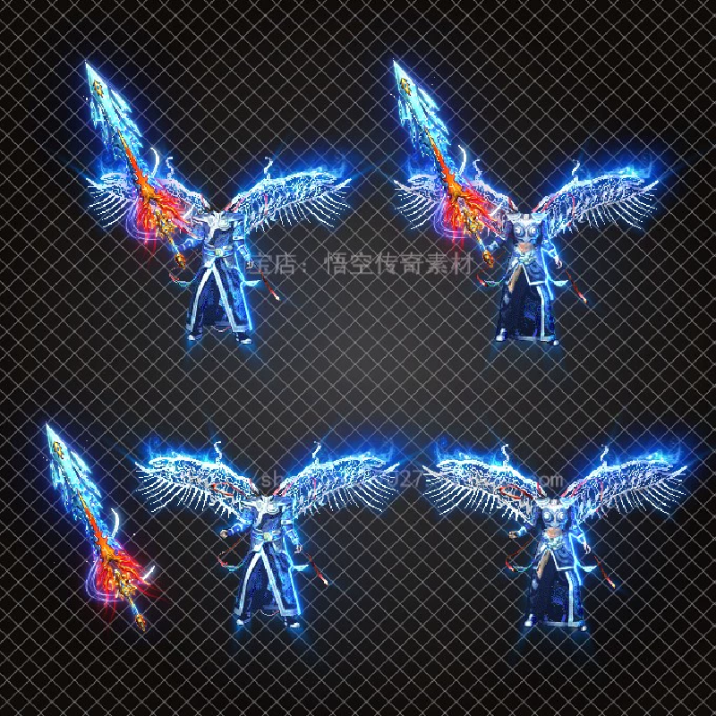 传奇剑甲素材 超高清男女衣服武器装备 仙剑火龙端手游通用素材