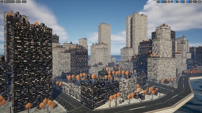 UE5自定义程序化城市建筑生成工具Procedural City Creator Tools