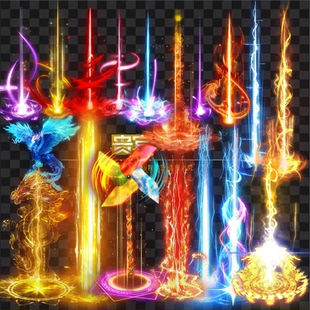 传奇光柱素材 高清特效无字光柱 持续不断更新 动态 PNG格式 G129