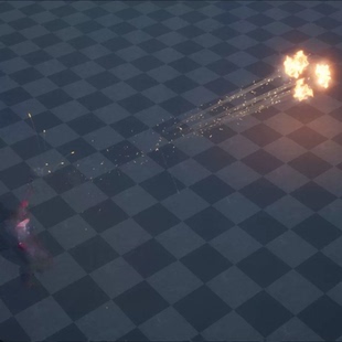 UE4UE5魔法枪射击手榴弹爆炸血特效Gunsmith Spell VFX Package