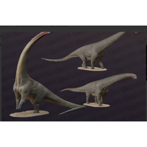 阿根廷龙恐龙远古动物古生物儿童玩具摆件3D打印图纸STL文件素材