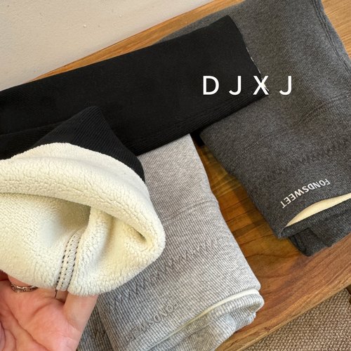 卷妈爱大小卷25冬季女童加绒打底裤中大童加厚保暖裤坑条外穿长裤