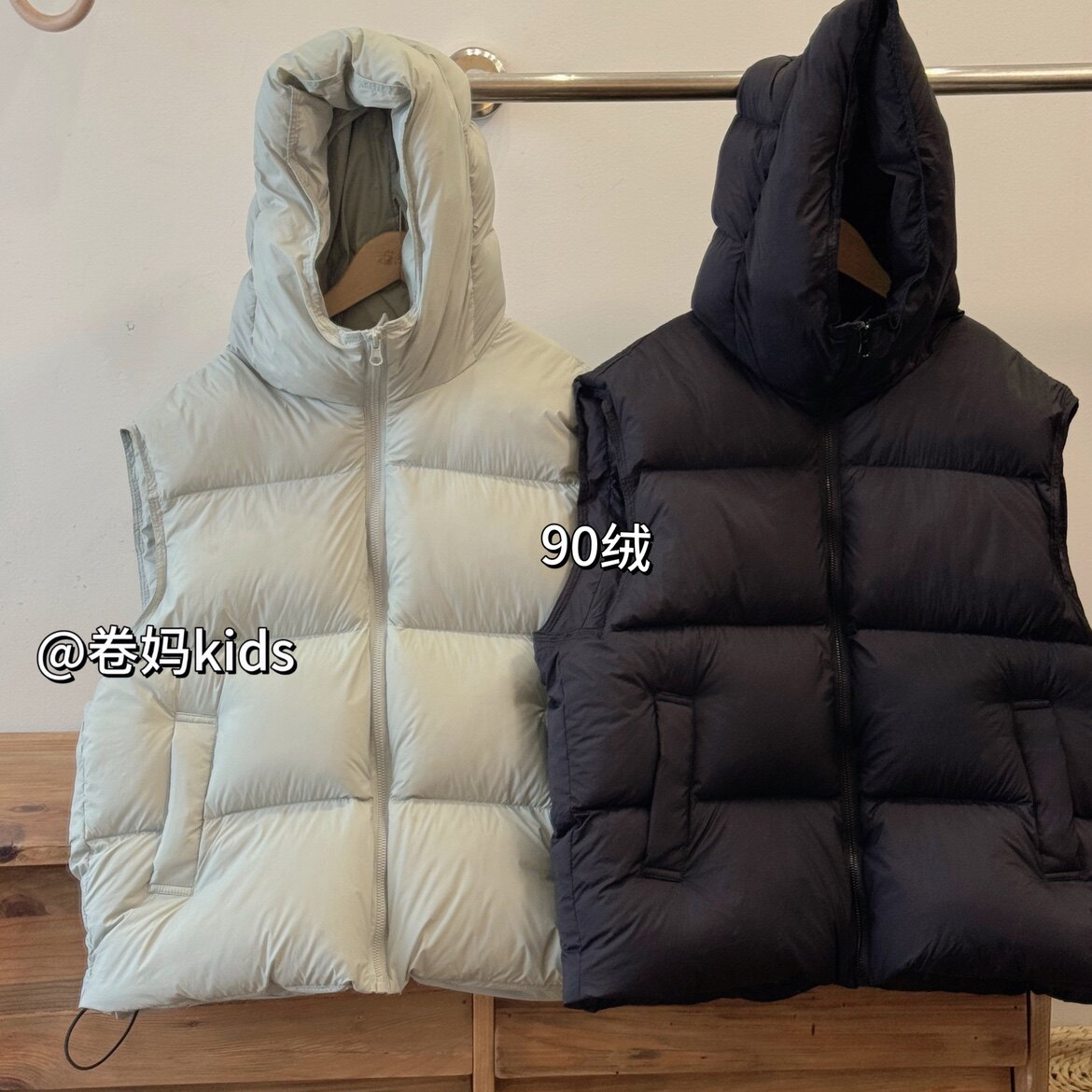 卷妈童品26冬季中大童泡芙羽绒马甲90绒宽松保暖连帽加厚云朵背心,童装/婴儿装/亲子装,羽绒马甲,淘宝优惠券,粉丝福利购,淘宝优惠卷