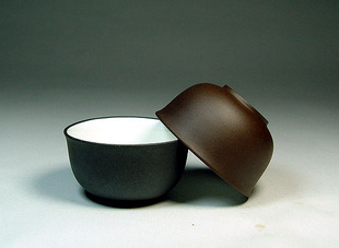 燕陶坊宜兴紫砂杯茶杯小口杯正品杯子特价黑料白釉50cc5元个