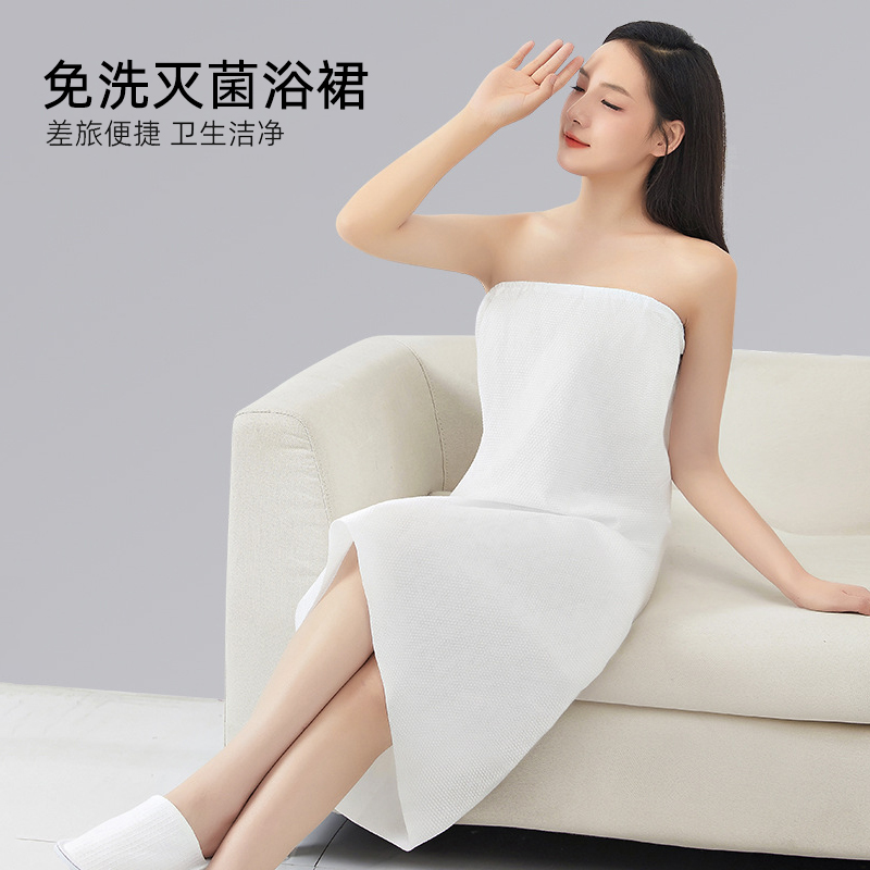 一次性加厚加长浴裙干发帽