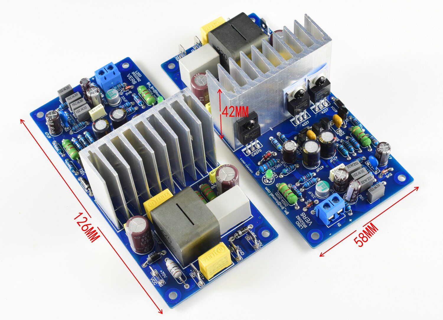 L25D 数字功放成品板 250W *2 8欧IRAUDAMP9 IRS2092 IRFB4020