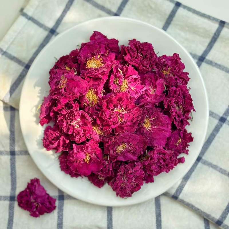 平阴玫瑰花茶无熏硫食用泡茶重瓣山东红玫瑰花冠自用送礼精美瓶装