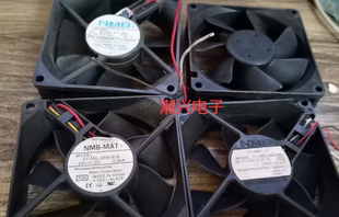 24V 8cm 8025 滚珠轴承拆机件散热风扇风机 电流0.22a左右