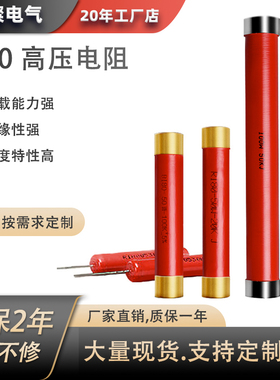 RI80大红袍玻璃釉高频无感高压电阻1W2W5W10W20W100W200W300W1M5M