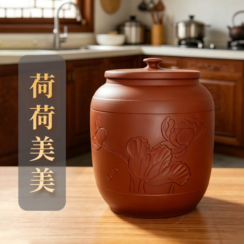 滇匠米缸家用防虫防潮密封陶瓷图片