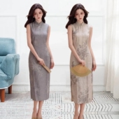 丝麻复古风优雅气质年轻小个子显高苏州旗袍2026新款 中式 改良无袖