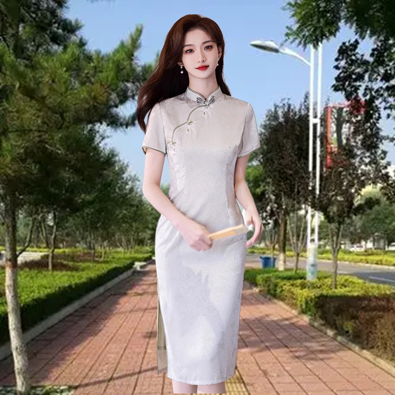 中式优雅年轻日常修身少女日常高档醋酸小个子旗袍裙苏州2025新款