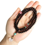 Четки из круглых бусин из розового дерева, браслет из старинного материала, 6mm, Индия