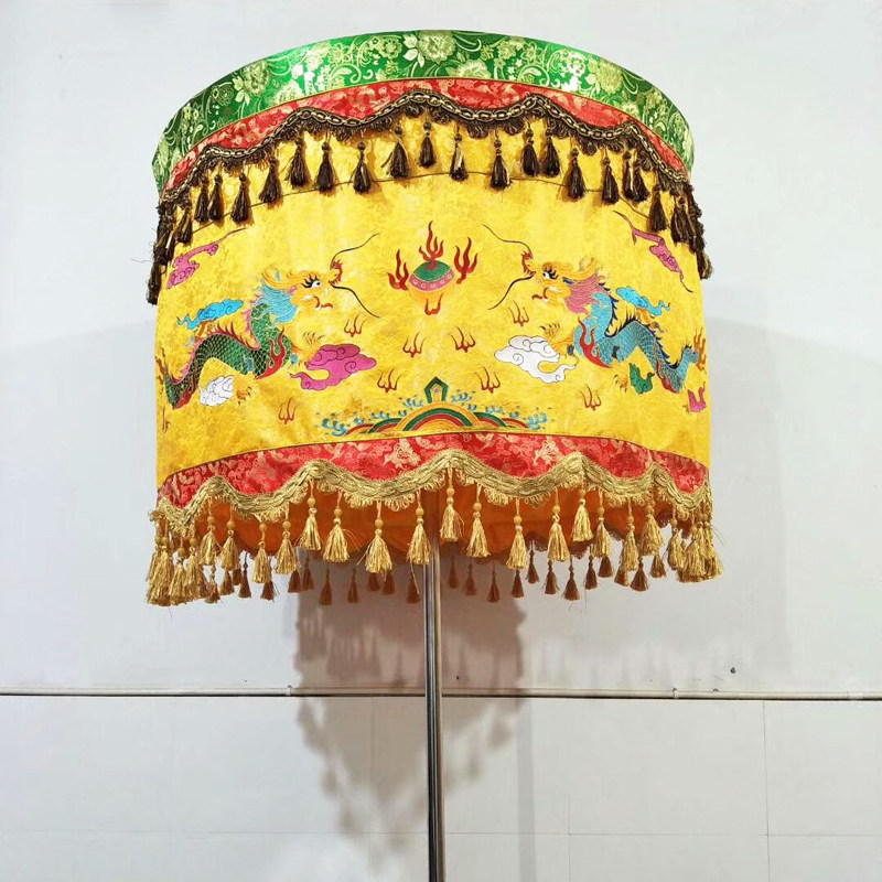 福慧佛具佛堂供具香炉大殿挂幡龙门装饰庄严暗花宝盖华盖80厘米