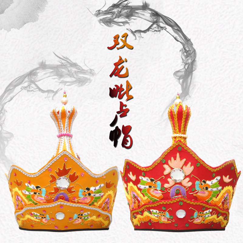 福慧唐僧帽手工刺绣铁皮桶包装毗卢帽