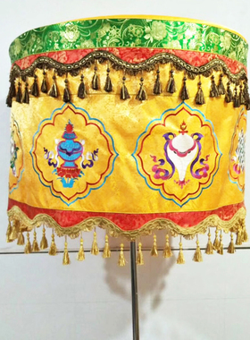 福慧香炉供具布艺装饰大殿焰口绣品1米暗花八宝宝盖