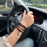 Четки из круглых бусин из розового дерева, браслет из старинного материала, 6mm, Индия