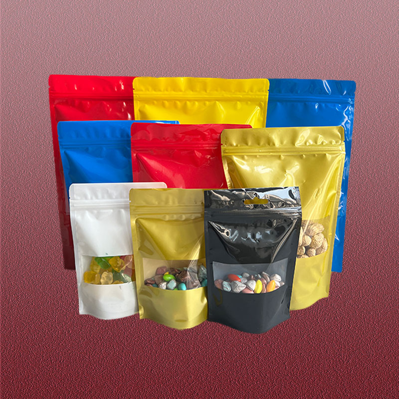 塑料包装自立自封礼品袋白色密封鱼饵料茶叶印刷定制封口袋服装袋