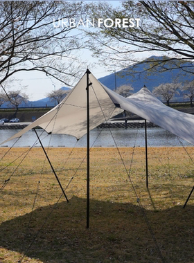 URBAN FOREST 韩国UF多角天幕涂硅2025款 灰色 I 官方总代直营