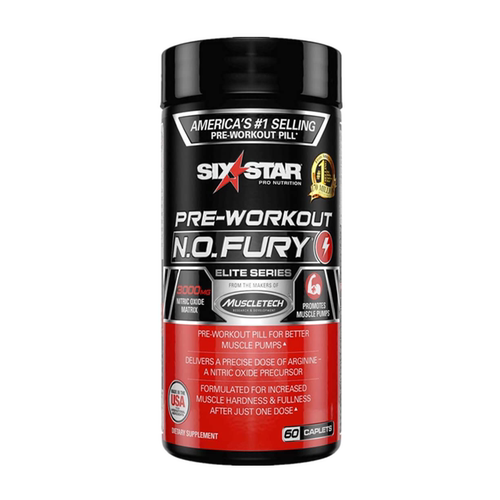 美国原装Muscletech麦斯泰克SIXSTAR氮泵N.O.FURY精氨酸健身增肌